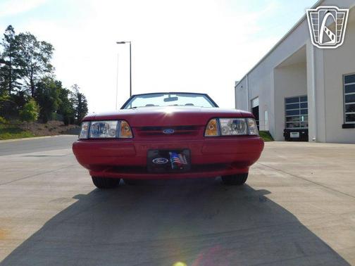 Red 1992 Ford Mustang LX
