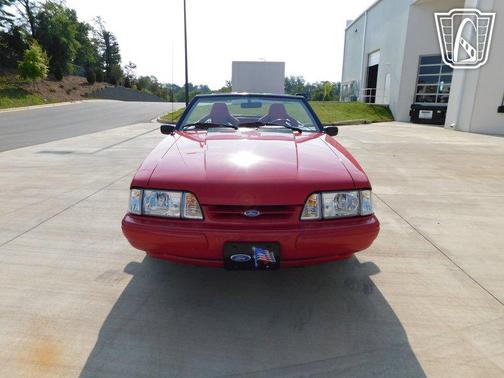 Red 1992 Ford Mustang LX