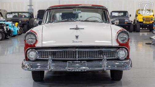 Red and white 1955 Ford Crown Victoria Base
