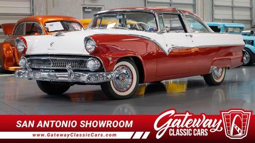 Red and white 1955 Ford Crown Victoria Base