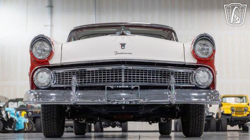 Red and white 1955 Ford Crown Victoria Base