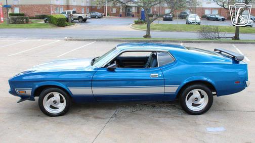 Medium Blue Metallic 1973 Ford Mustang Base
