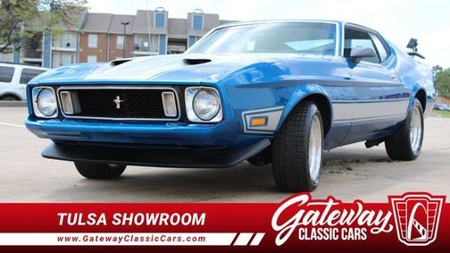 Medium Blue Metallic 1973 Ford Mustang Base