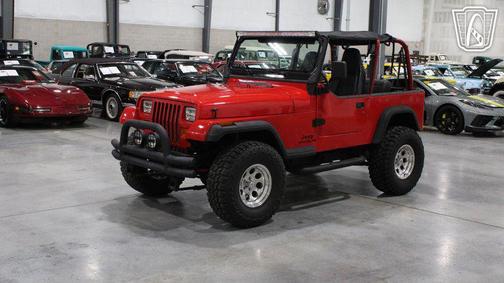 RED 1993 Jeep Wrangler S