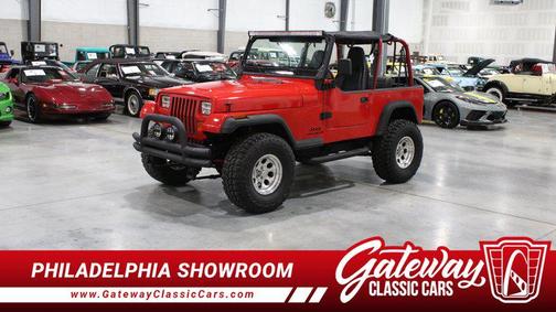 RED 1993 Jeep Wrangler S