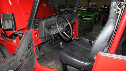 RED 1993 Jeep Wrangler S