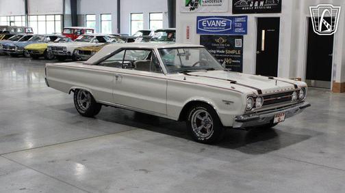 WHITE 1967 Plymouth GTX