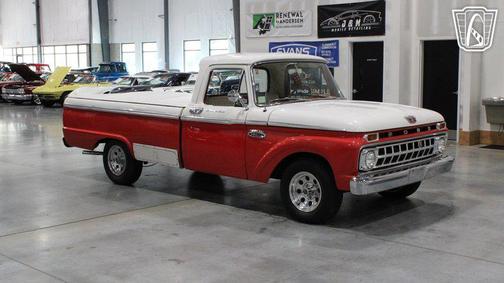 White & Red 1965 Ford F100 Base