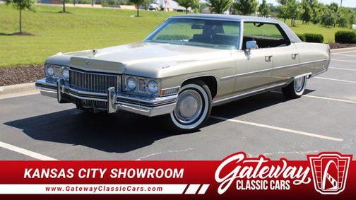 CHAMPAGNE/SILVER 1973 Cadillac DeVille Base