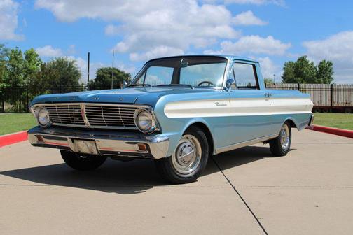 Blue and Cream 1965 Ford Ranch Base