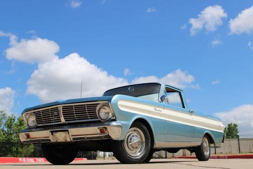 Blue and Cream 1965 Ford Ranch Base