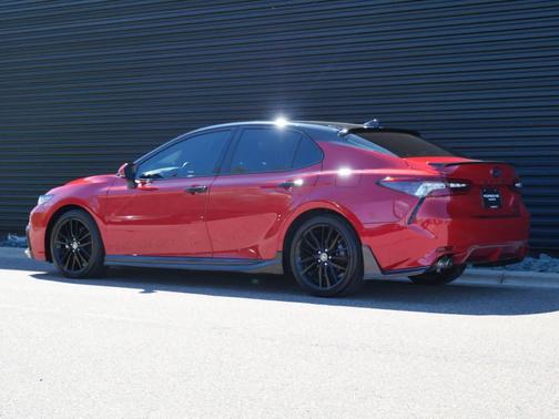 Supersonic Red 2024 Toyota Camry Hybrid SE
