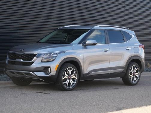 Steel Gray 2021 Kia Seltos SX Turbo