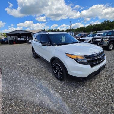 White Platinum Metallic Tri-Coat 2014 Ford Explorer Sport