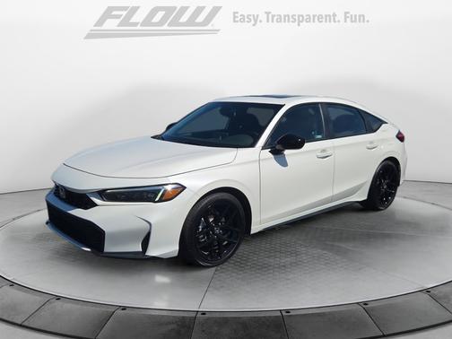 Platinum White Pearl 2026 Honda Civic Hybrid