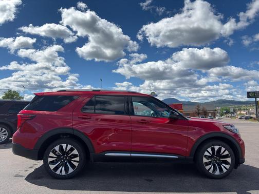 Rapid Red Metallic Tinted Clearcoat 2026 Ford Explorer Platinum