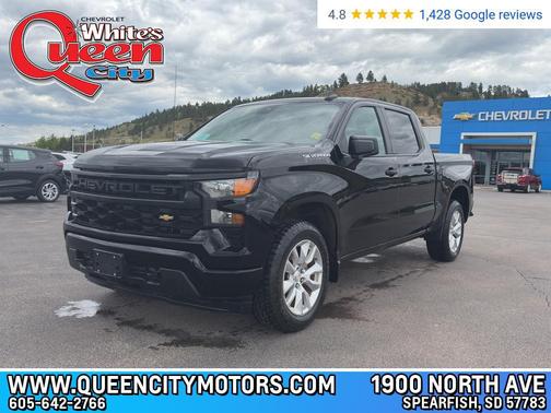 Black 2022 Chevrolet Silverado 1500 Custom