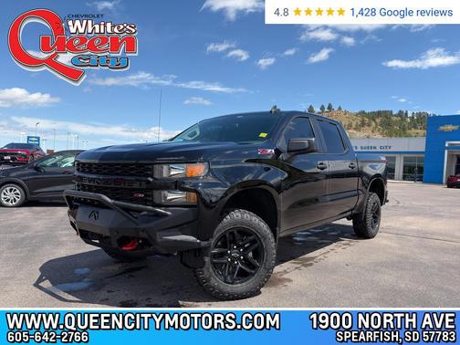 Black 2021 Chevrolet Silverado 1500 Custom Trail Boss