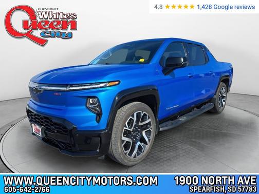 Riptide Blue Metallic 2025 Chevrolet Silverado EV RST