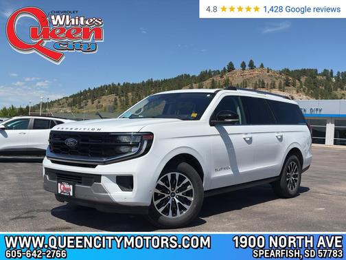 Oxford White 2025 Ford Expedition Max Platinum