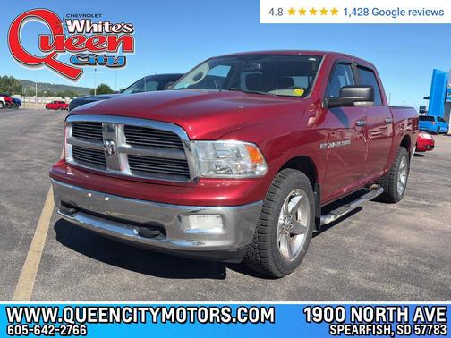 Deep Cherry Red Crystal Pearlcoat 2012 RAM 1500 Big Horn