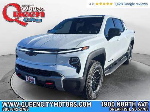 Polar White Tricoat 2026 Chevrolet Silverado EV Trail Boss