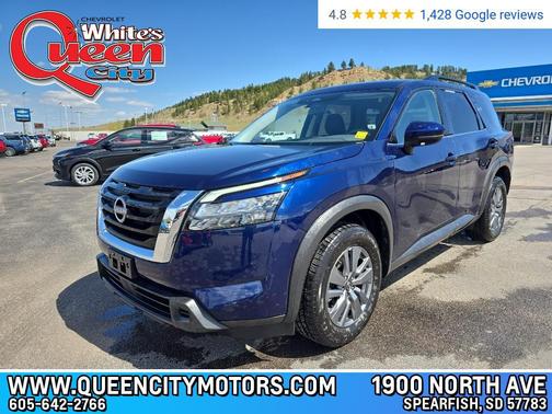 Deep Ocean Blue Pearl 2025 Nissan Pathfinder SV 4WD