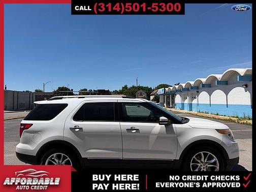 White Platinum Metallic Tri-Coat 2015 Ford Explorer Limited