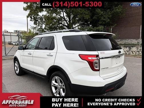 White Platinum Metallic Tri-Coat 2015 Ford Explorer Limited