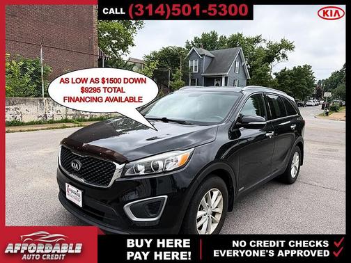 Ebony Black 2016 Kia Sorento LX