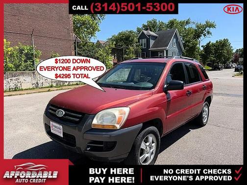 Volcanic Red 2008 Kia Sportage LX