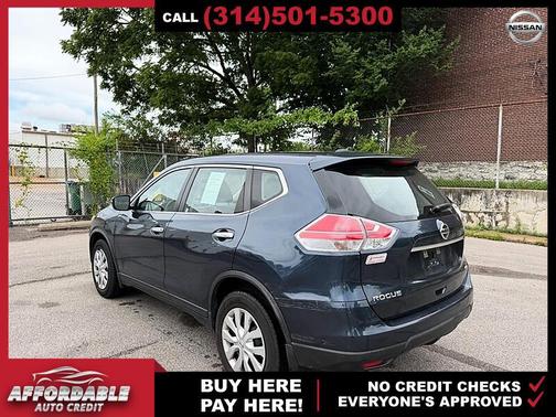 Arctic Blue Metallic 2015 Nissan Rogue S