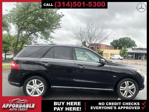 Black 2012 Mercedes-Benz M-Class 4MATIC