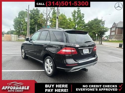 Black 2012 Mercedes-Benz M-Class 4MATIC