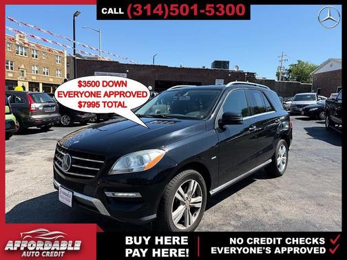 Black 2012 Mercedes-Benz M-Class 4MATIC