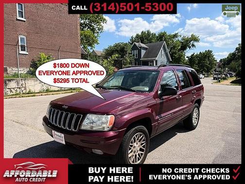 Burgundy 2003 Jeep Grand Cherokee Limited