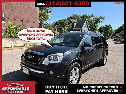 Carbon Black Metallic 2008 GMC Acadia SLE-1
