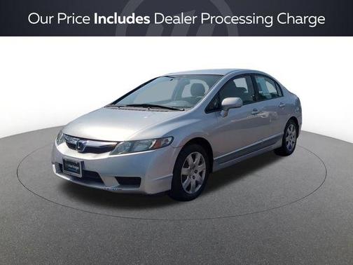 Alabaster Silver Metallic 2009 Honda Civic LX