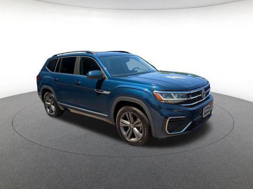 Blue Metallic 2021 Volkswagen Atlas 3.6L SE w/Technology