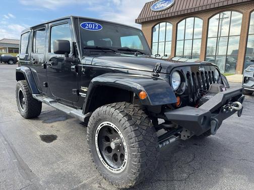 Black 2012 Jeep Wrangler Unlimited Sahara
