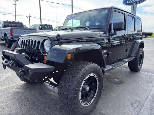 Black 2012 Jeep Wrangler Unlimited Sahara