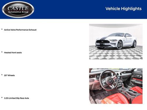 Oxford White 2022 Ford Mustang GT Premium