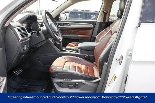 Pure White 2022 Volkswagen Atlas 3.6L SEL Premium