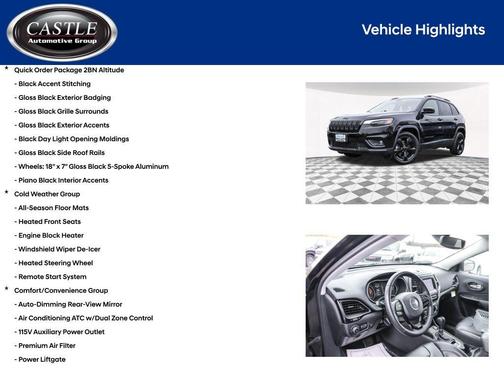 Diamond Black Crystal Pearlcoat 2019 Jeep Cherokee Altitude