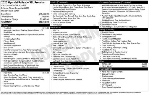 2025 Hyundai PALISADE SEL Premium