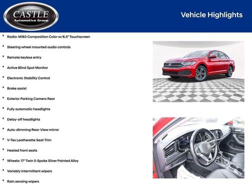 Kings Red Metallic 2023 Volkswagen Jetta 1.5T SE