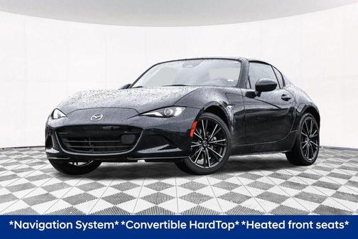 Jet Black Mica 2024 Mazda MX-5 Miata RF Grand Touring