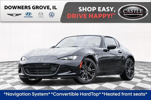 Jet Black Mica 2024 Mazda MX-5 Miata RF Grand Touring