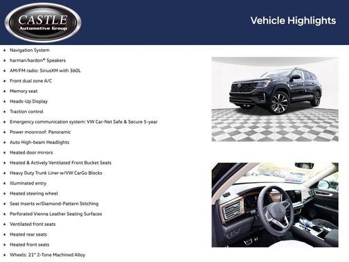 Deep Black Pearl 2026 Volkswagen Atlas 2.0T SEL Premium R-Line 4MOTION