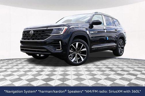 Deep Black Pearl 2026 Volkswagen Atlas 2.0T SEL Premium R-Line 4MOTION